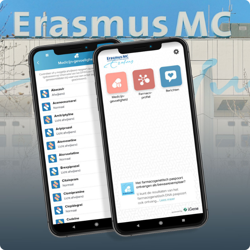 Pharmacogenetic reporting at Erasmus MC Rotterdam using the iGene Pharmaco platform